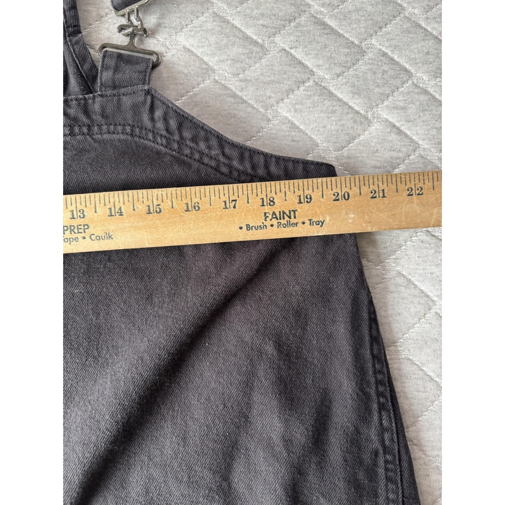 We The Free Overall Dress Womens Small Black Denim Utility Pinafore Mini Pockets - Picture 7 of 7